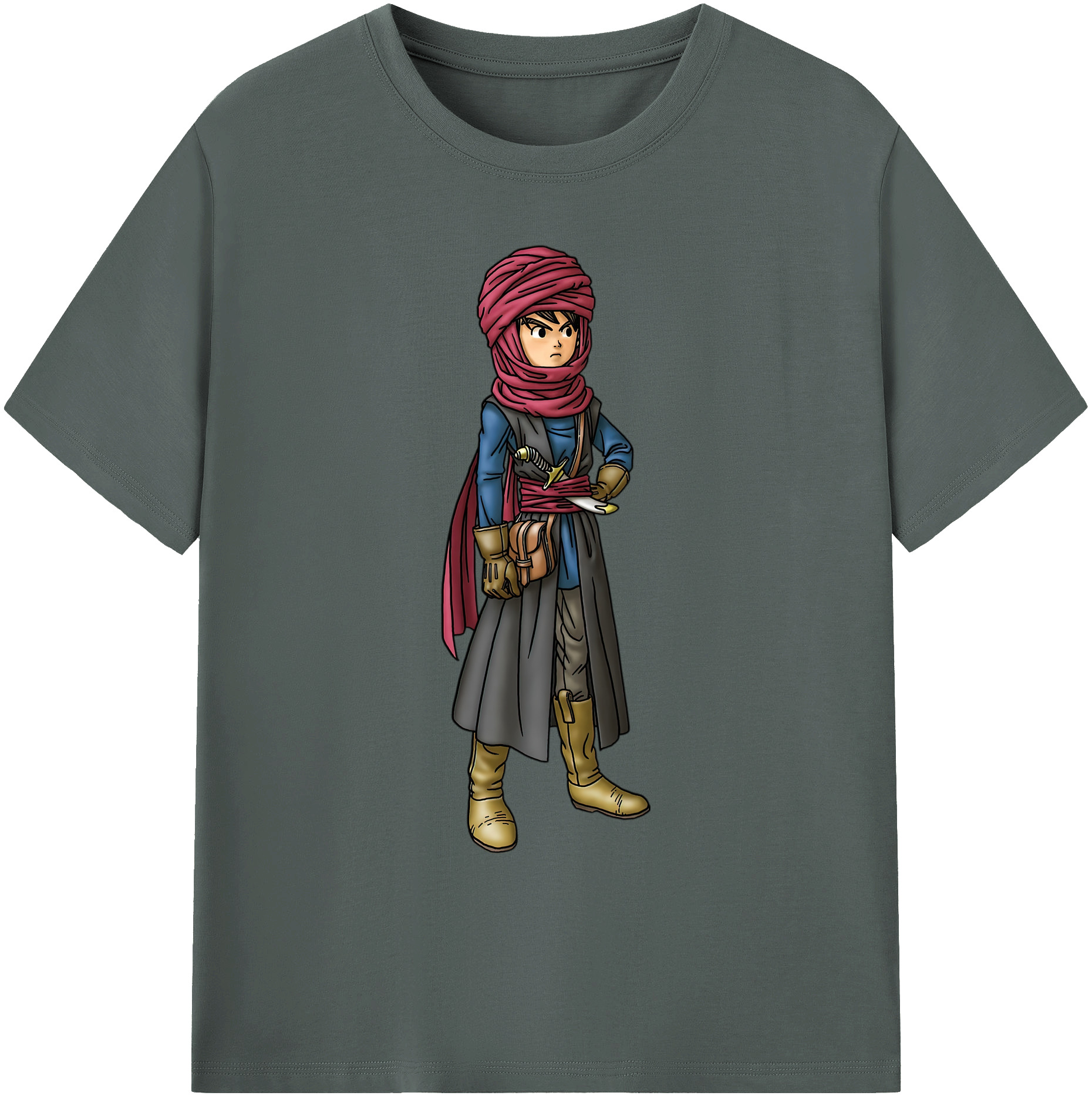 （画像用） ドラゴンクエスト Doragon Kuesuto Dragon Quest 綿100％ メンズ半袖Tシャツ｜肌触りやわらか＆通気性